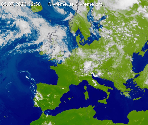 Oblačnost Evropa