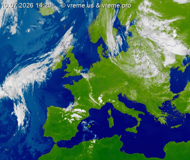Oblačnost Evropa