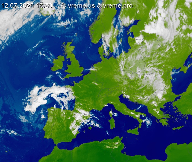 Oblačnost Evropa
