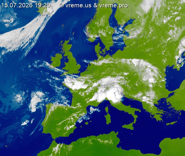 Oblačnost Evropa