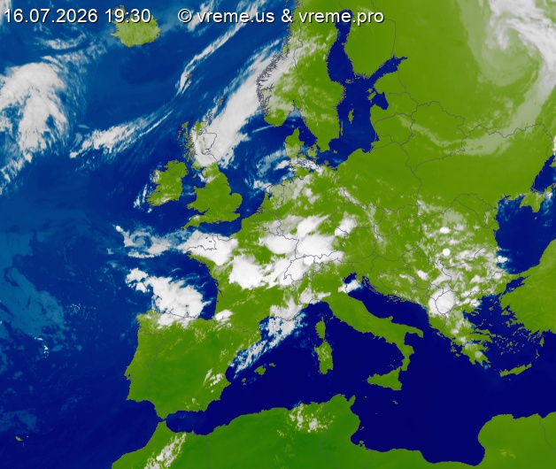 Oblačnost Evropa