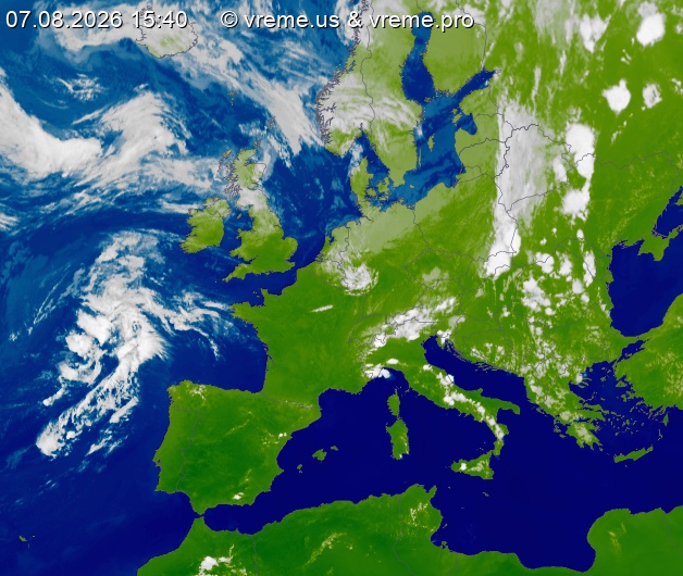 Oblačnost Evropa