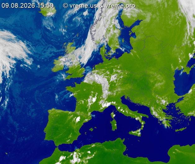 Oblačnost Evropa