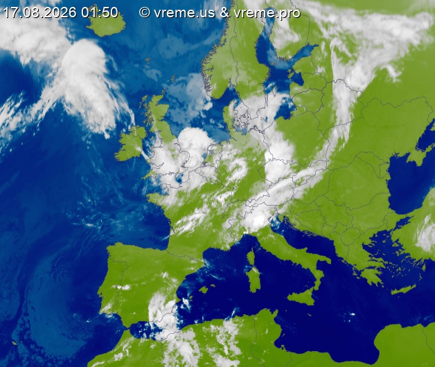 Oblačnost Evropa
