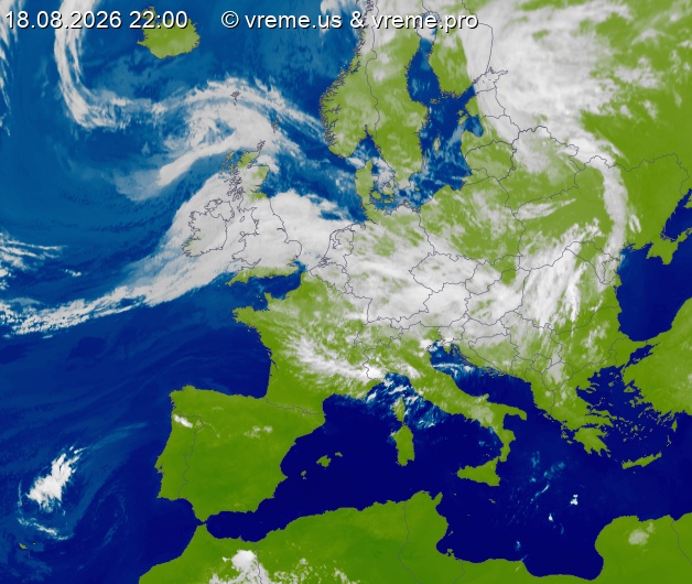 Oblačnost Evropa