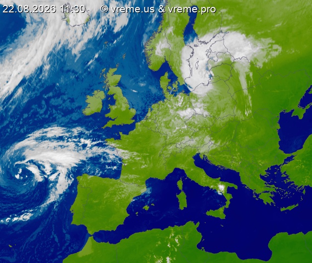 Oblačnost Evropa