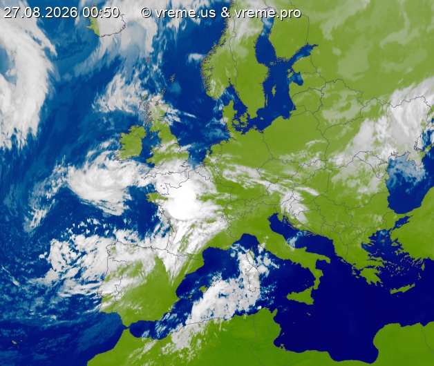 Oblačnost Evropa