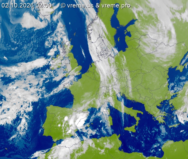 Oblačnost Evropa