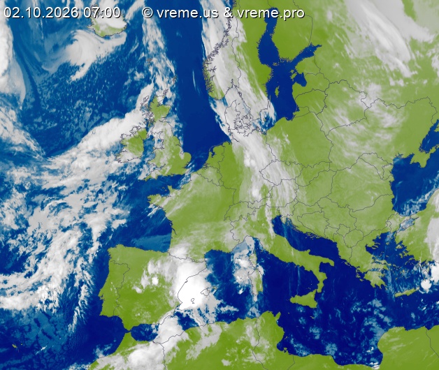 Oblačnost Evropa