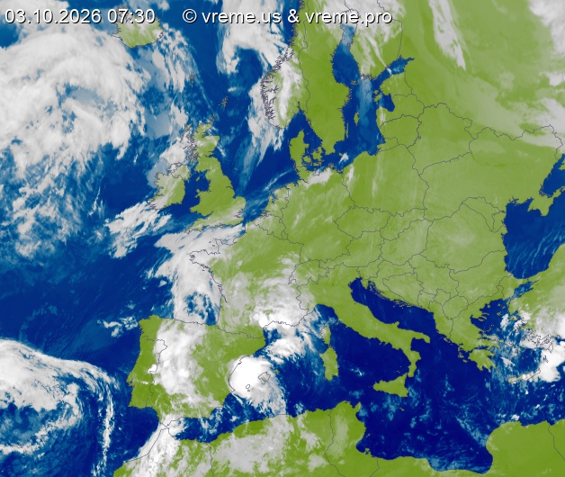 Oblačnost Evropa