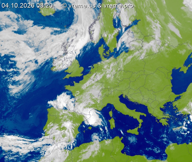 Oblačnost Evropa