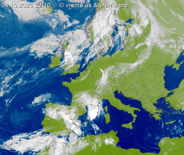 Oblačnost Evropa