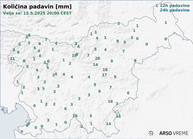 Količina padavin